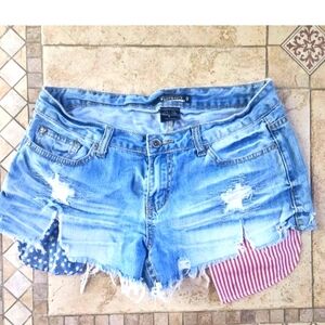 Women's Blue Denim Shorts